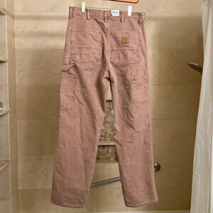 Carhartt WIP Single Knee Pant - Faded, Dark Plum (purple / rose), 31x32, new